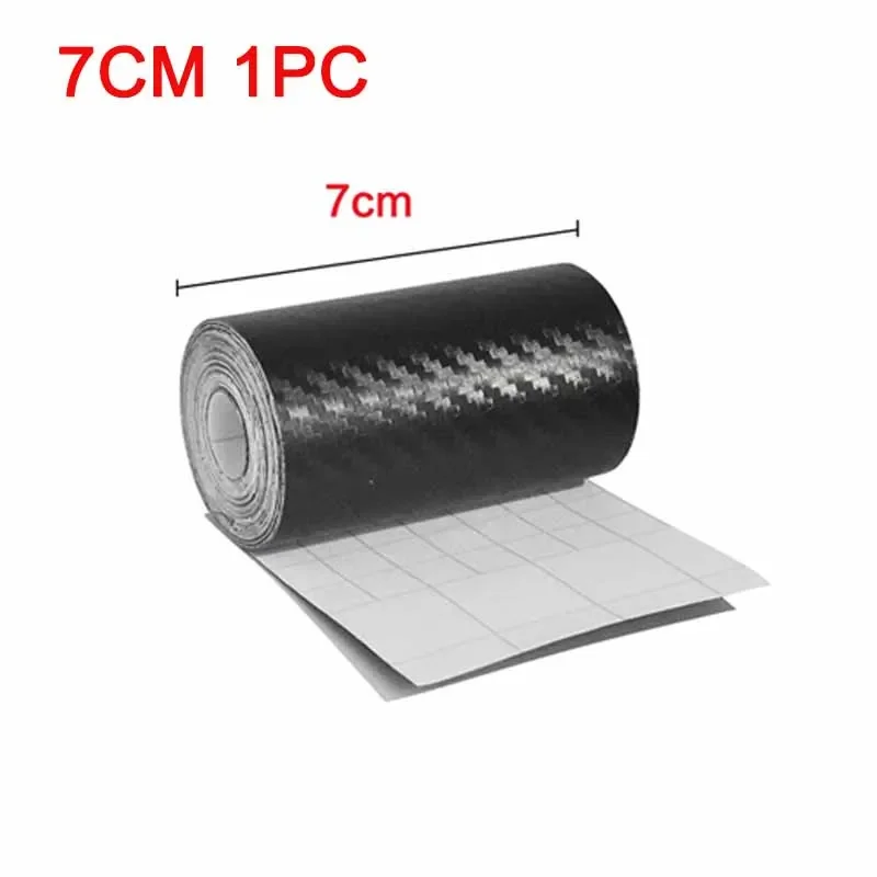 1/2 stücke Nano Carbon Faser Auto Aufkleber Paste Schutz Streifen DIY Automotive Schutz Film Auto Durch Sill Seite Anti scratch Band