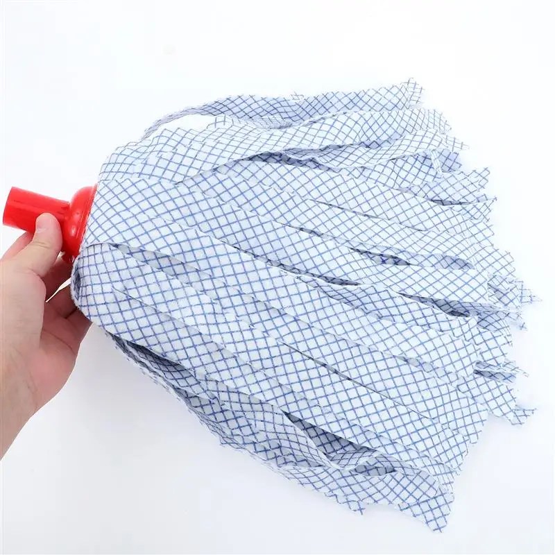 2pcs Mop Head Replacement Microfiber Spinning Floor Mop Head Water Absorption Cleaning Cloth Random Color