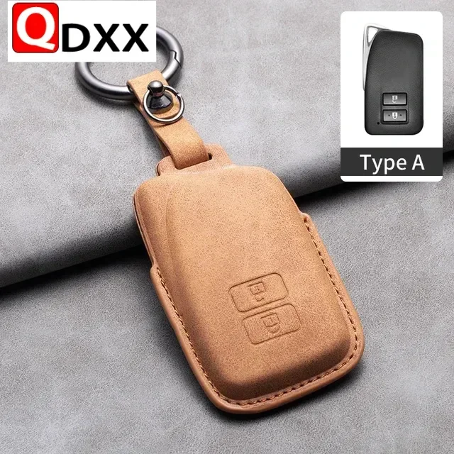 For Lexus NX IS RX ES GX LX LS UX GS 200 260 300 350 NX200 NX300 RX350 ES300 Accessories Leather 2/3 Buttons Car Key Cover Case