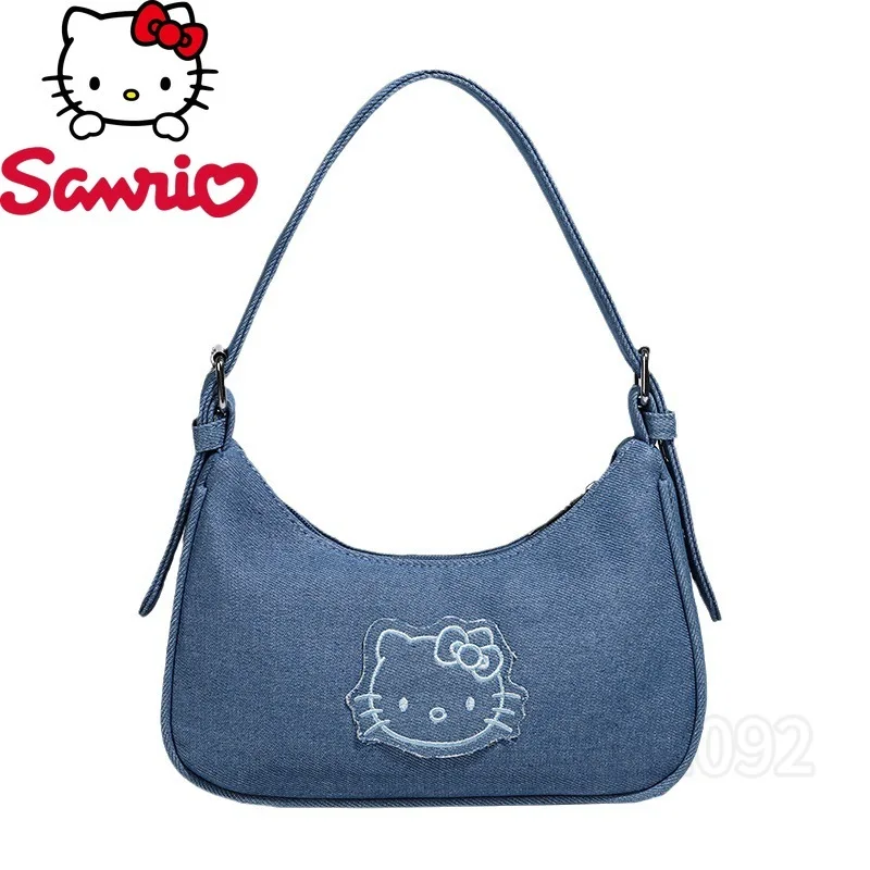 

Sanrio Hello Kitty New Women's Shoulder Bag Luxury Brand Fashion Trend Women's Handbag Cartoon Cute Embroidery Women's Bag