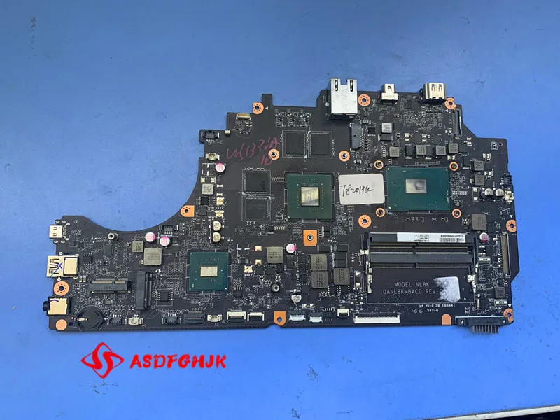 

High Quality DANL8KMBAC0 For HAIER 911 Laptop Motherboard With SR32L CPU GTX1050TI All Tests OK