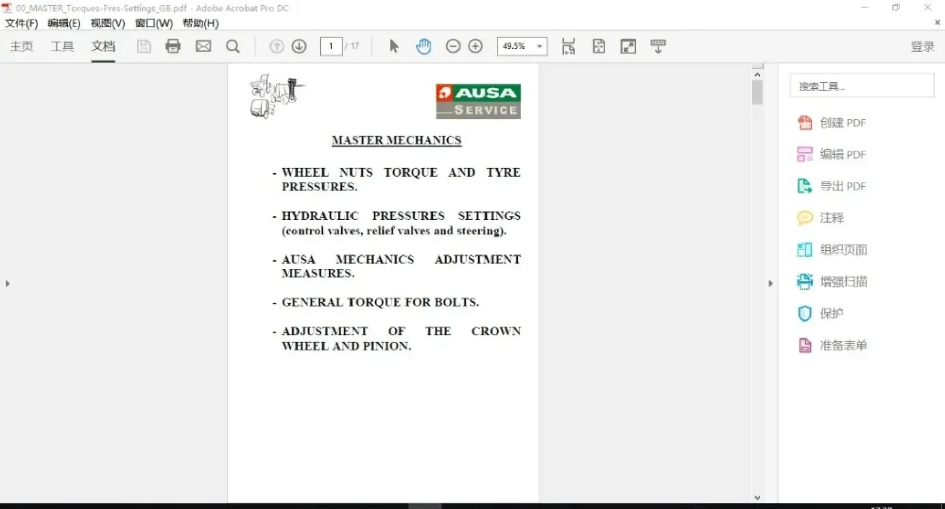 AutoDVD AUSA Spare Parts and Workshop Manuals 2018