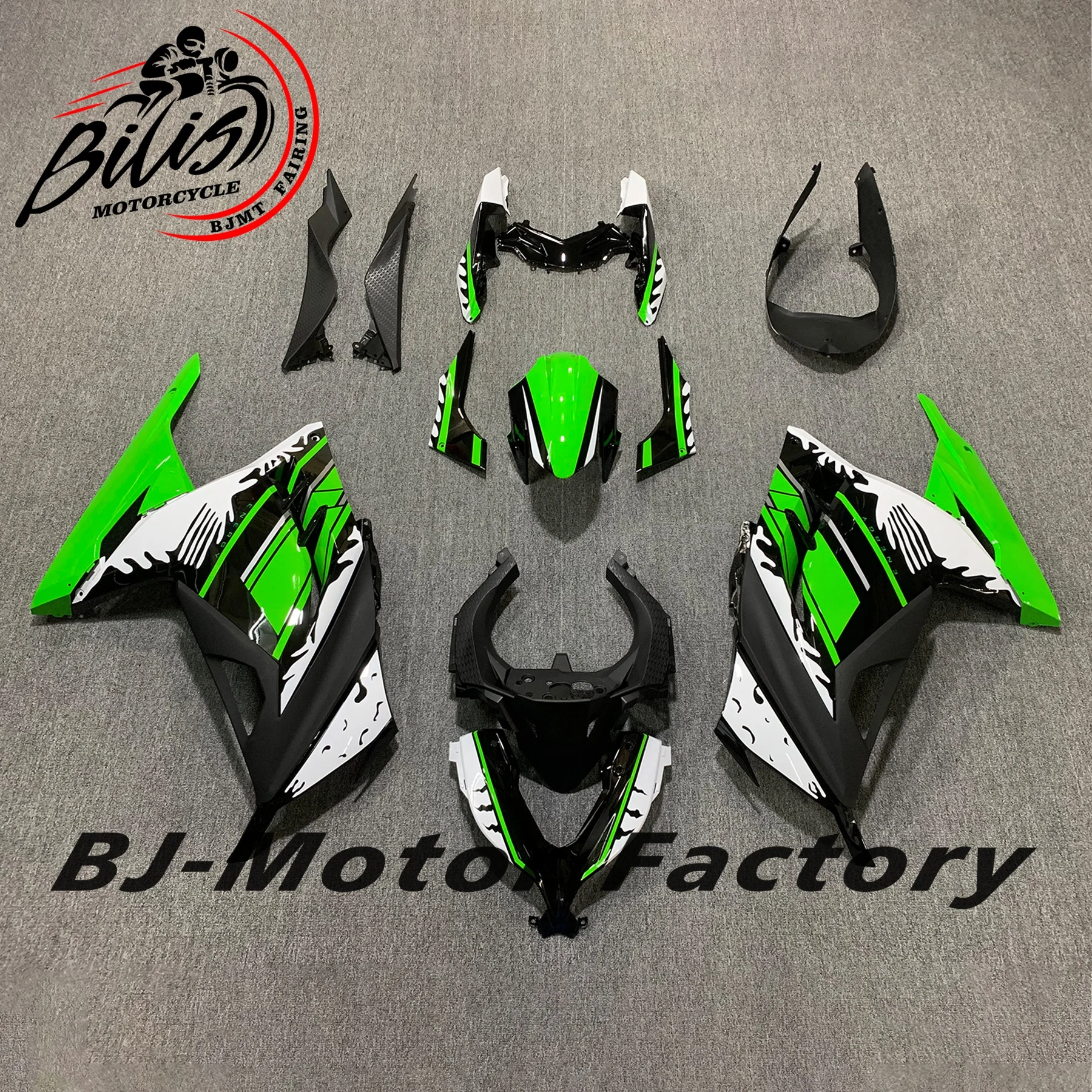 

New ABS Motorcycle Fairing kits for Kawasaki ninja 300 2013 2014 2015 2016 2017 EX300 ZX300R fairings kit set black green