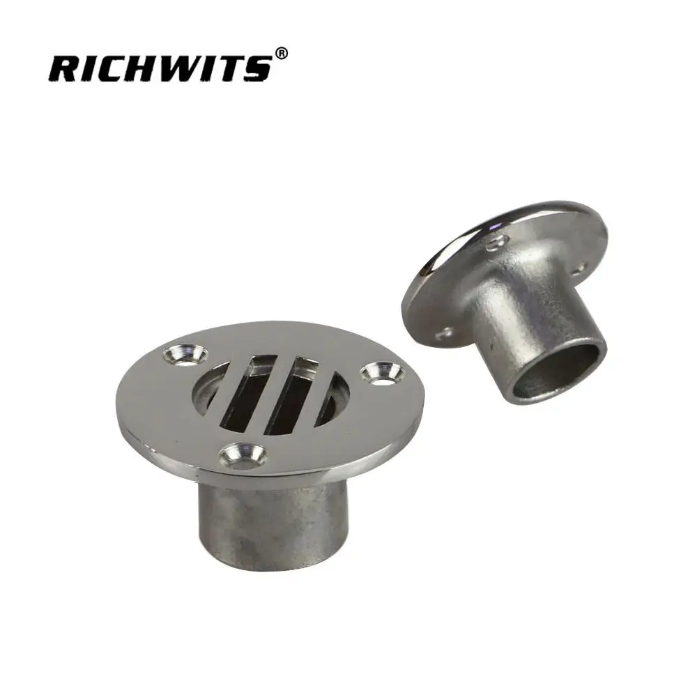 Boat Scupper Drain Fitting For Richwtis Marine Hardware Deck Stainless Steel Water Outlet Sink Yacht Drainage System Component
