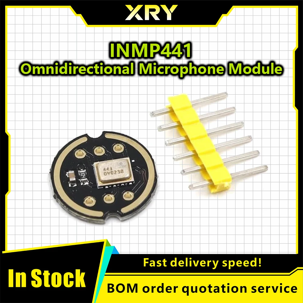 XRY MH-ET LIVE Omnidirectional Microphone Module I2S Interface INMP441 MEMS High Precision Low Power Ultra small volume