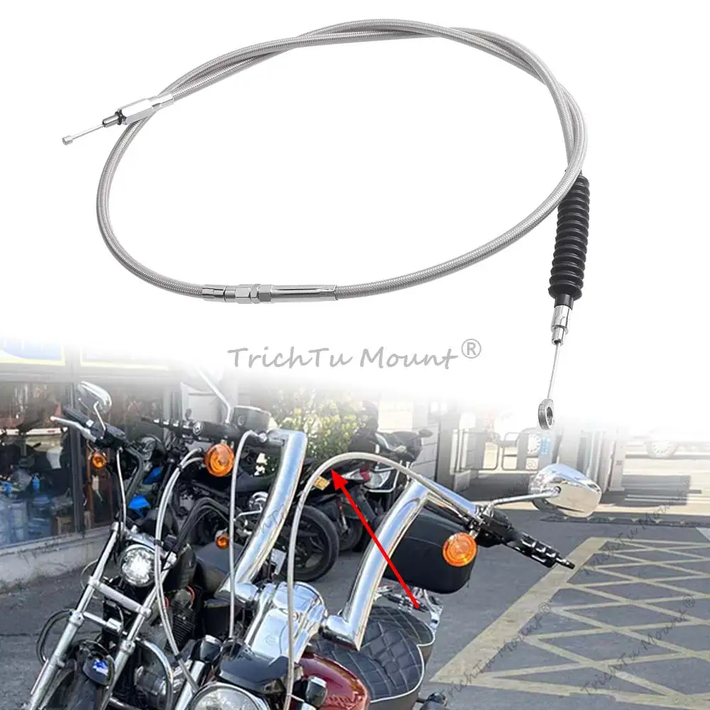 

Мотоциклетный плетеный трос сцепления из вольфрамовой стали 180 см для Harley Sportster 883/1200 Super Low Forty-Eight 72 Iron 883 2011-2015