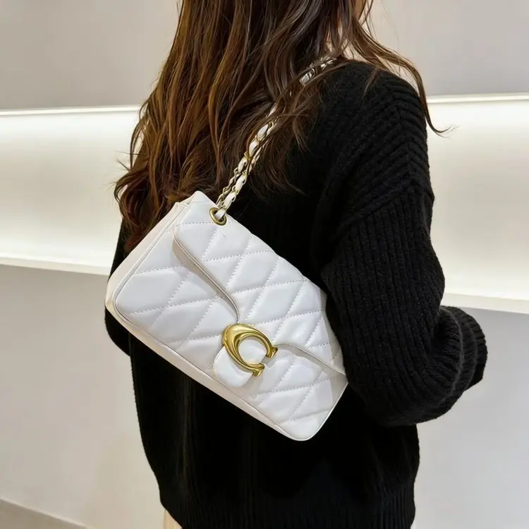 

2026 New Vintage Solid Color Women Shoulder Bag Large Capacity Minimalist Versatile Casual Commute Bag