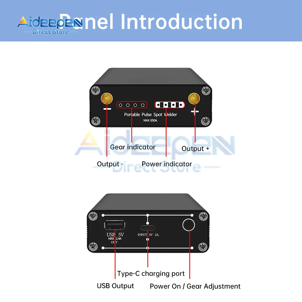 9 Gear Spot Welding Pen Integrated Spot Welder Hand-held with Automatic Trigger For 18650 Battery Trigger Weld Mini Spot Weld