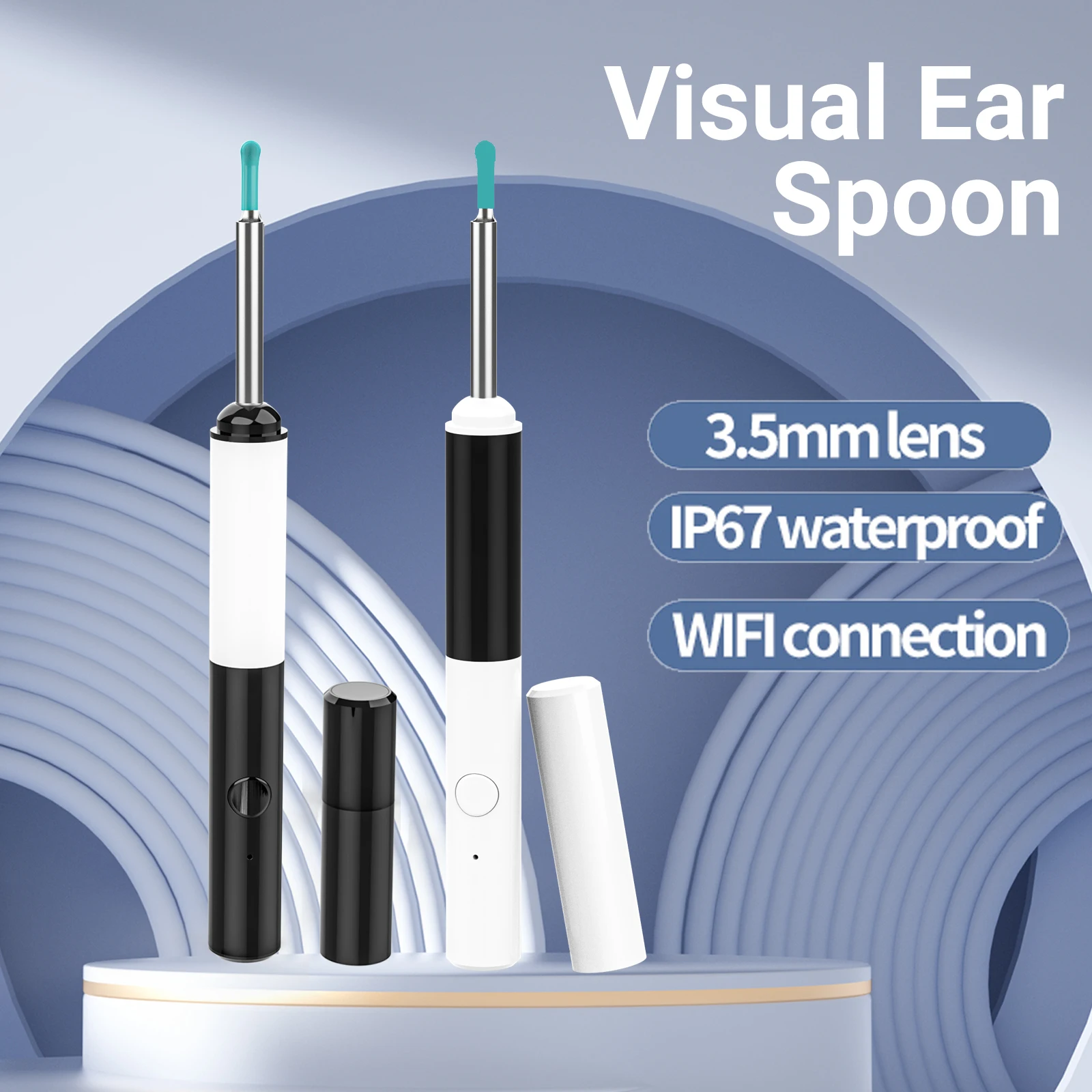 DDCAMERA Draadloze slimme oorreinigingsendoscoop Visuele oorreiniger Waxverwijdering Camera Gezondheidszorg iOS Android