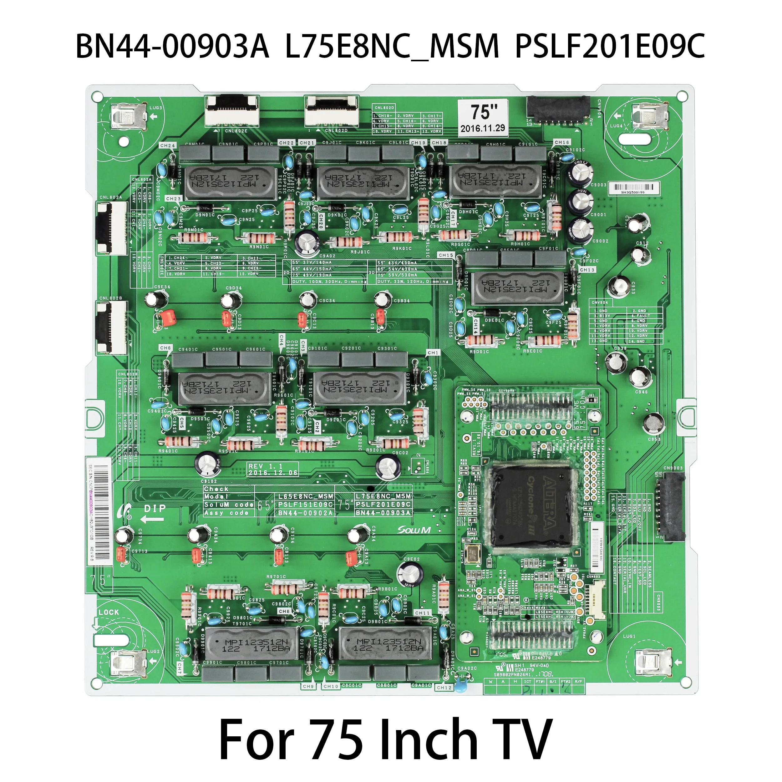 BN44-00903A L75E8NC_MSM PSLF201E09C Motherboard is for QE75Q7FGMT QN75Q75FMF QN75Q7FAMF QN75Q8CAMF 75 Inch TV Main Board Parts