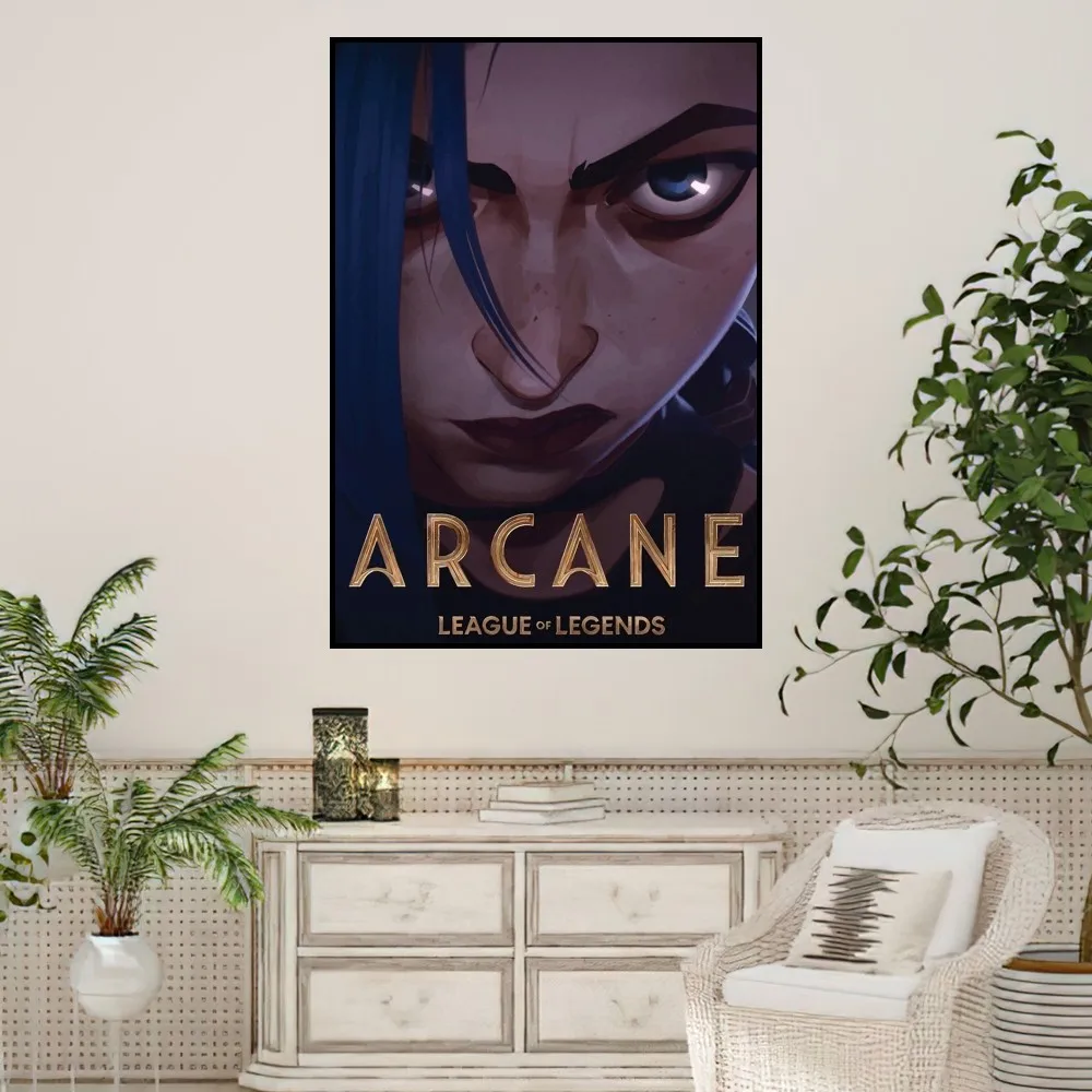 Arcane League of Legends Poster Prints Wall Sticker Painting Bedroom Living Room Decoration Office Home Self Adhesive