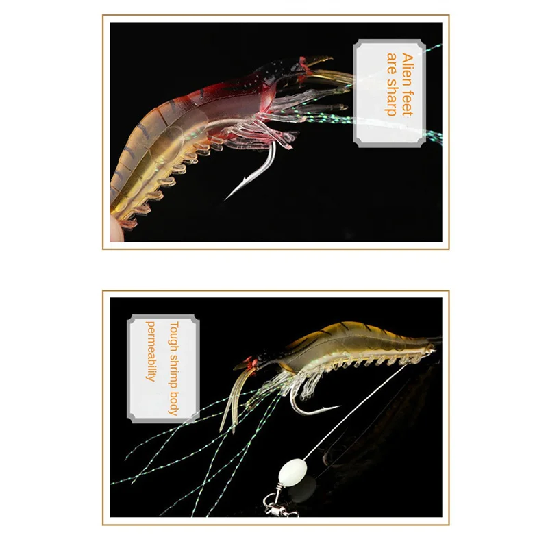 2/4/6PCS Fishing Gear Bait And Bait Better Effect After Reflection Simulated Shrimp Whiskers Have A Realistic Image