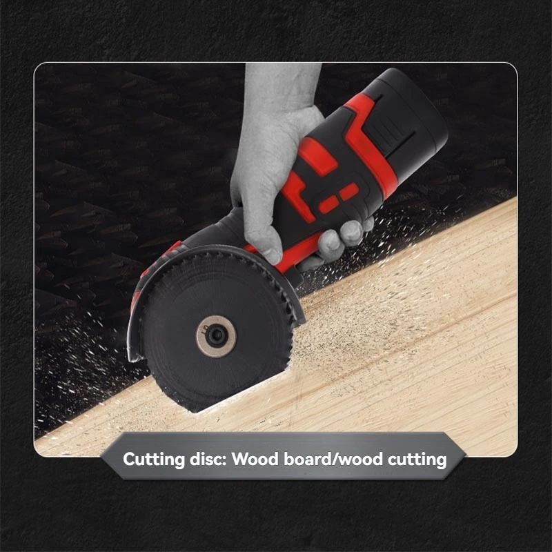 

500W 16.8V Lithium Battery Angle Grinder 6500rpm For Wood Metal Stone Cutting Grinding