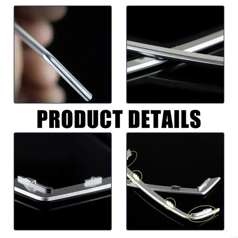 D5BE Auto Front Door Cover Trip Silver Silver Abs Onterior Lotnings для динамика