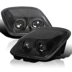 Pair Head Lights For Chevy 1997-2004 Corvette C5 Projector Headlights Assembly Black Housing Head Lamps L&R