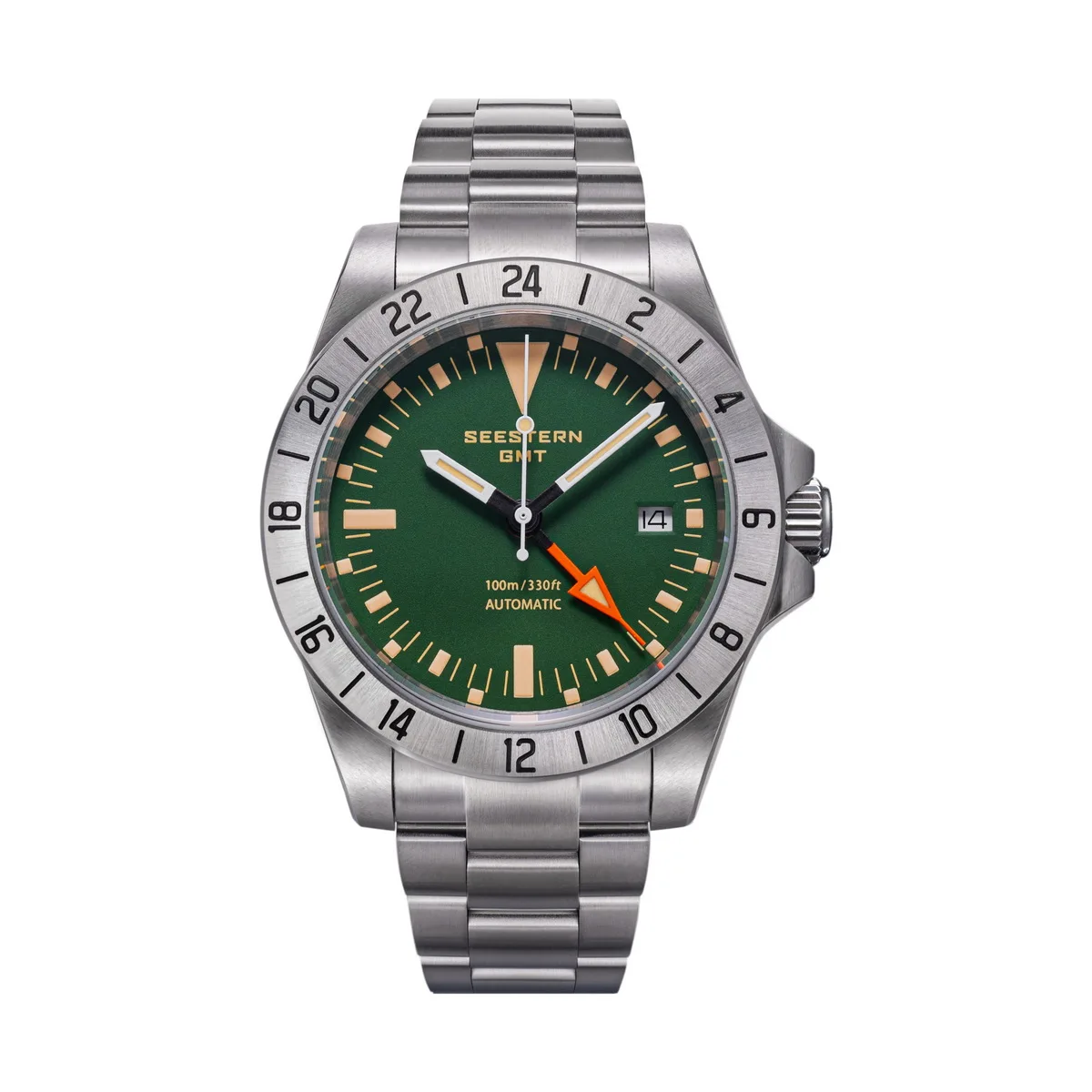 SEESTERN Men's Watch GMT Automatic NH34 Movement Sapphire Crystal