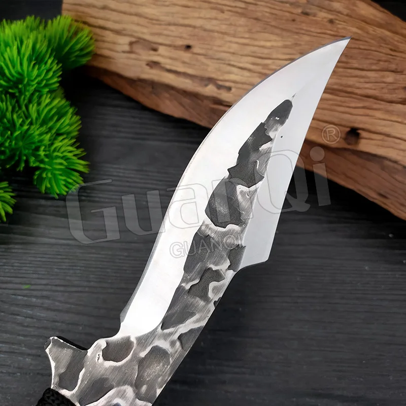 Meat Cleaver Boning Knife 6 inch Chef Butcher Knives Handmade Forged Kitchen Knife Good for Cooking Tools