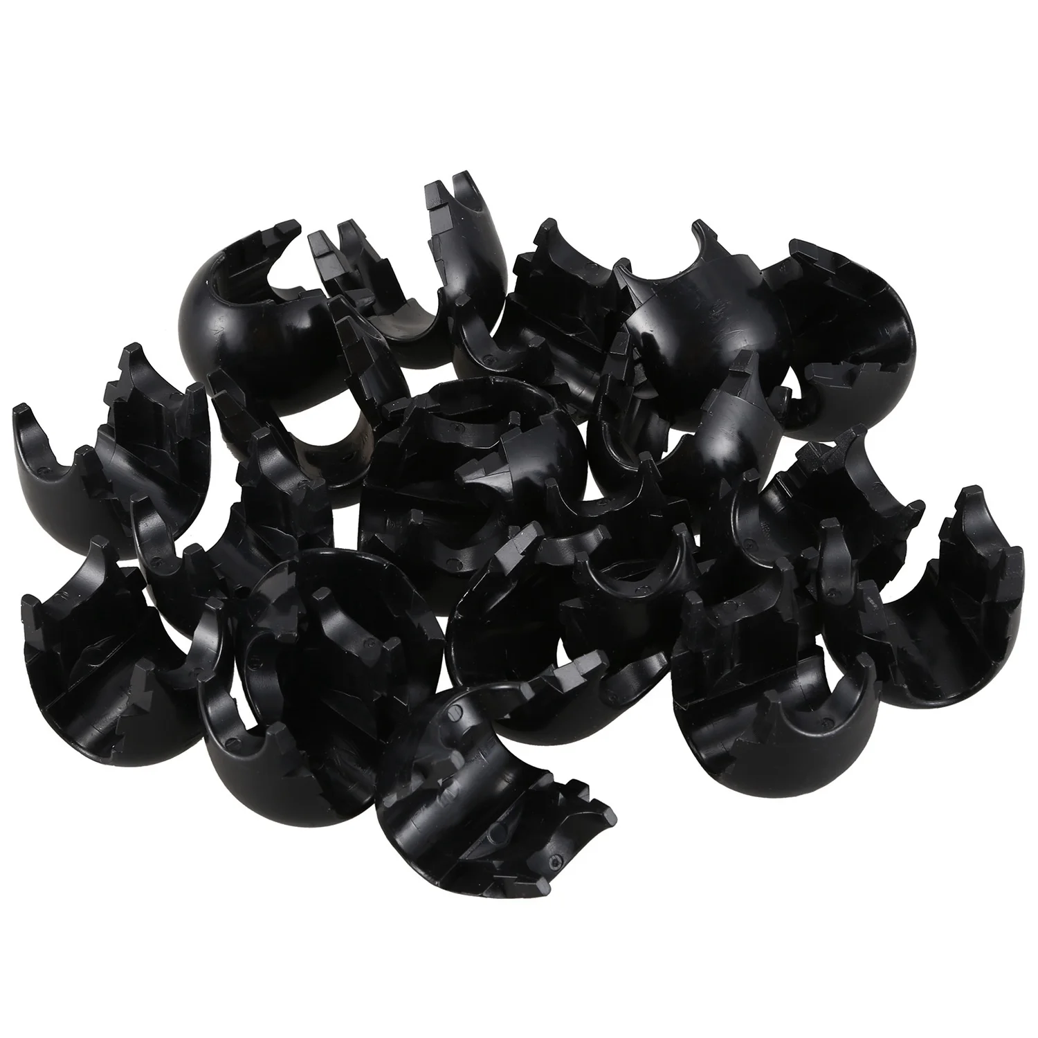 10Pcs connettore in plastica netto fibbia a rete accessori per l'arrampicata per parti di altalena per divertimento all'aperto nero