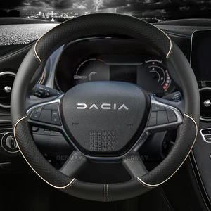 PU Lederauto Lenkradabdeckung, Dacia Spring, Sandero -Stiefstrecke Crossover, Renault Sandero, Autozubehör 10 Hauptverkaufsabdeckung für Sandero - №10