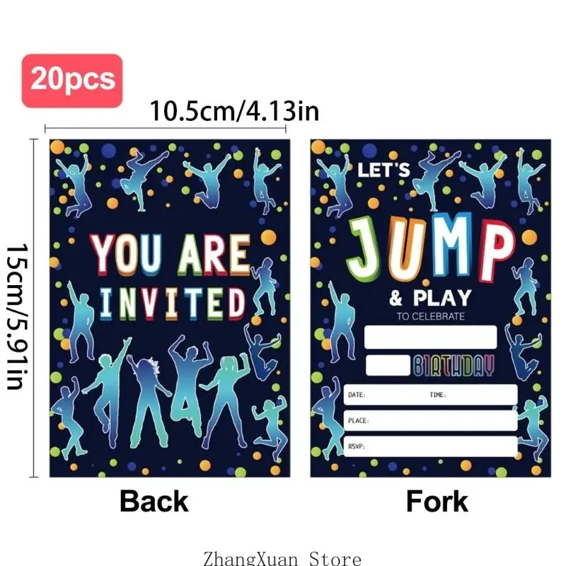 20 Stück/Packung auffällige Geburtstagseinladungen, handgefertigte Neon-Designs, Einladungskarten für unvergessliche Partys, 3 x – Detail 6