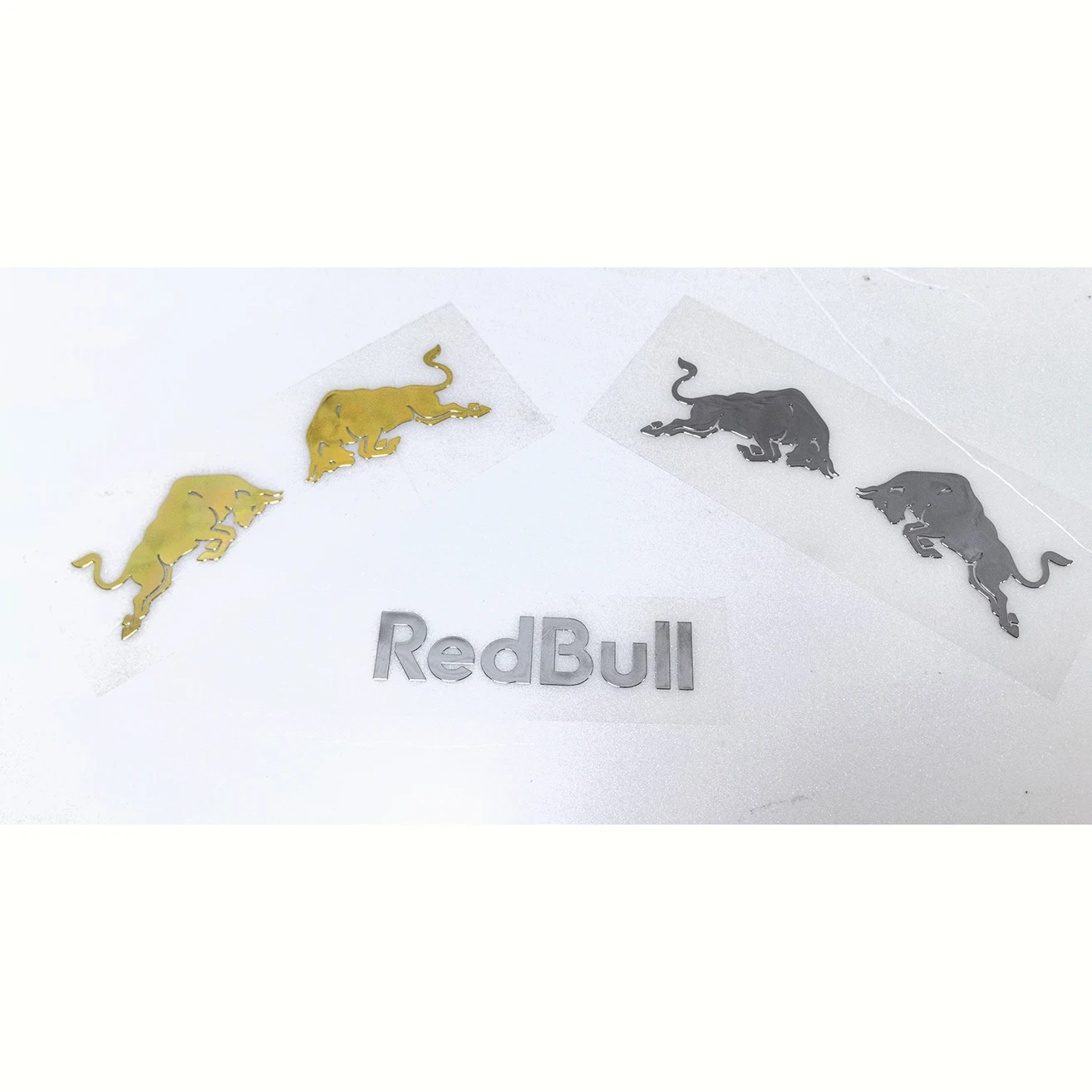 Metal Motorcycle Red Bull Stickers Helmet Bike Logo Decals