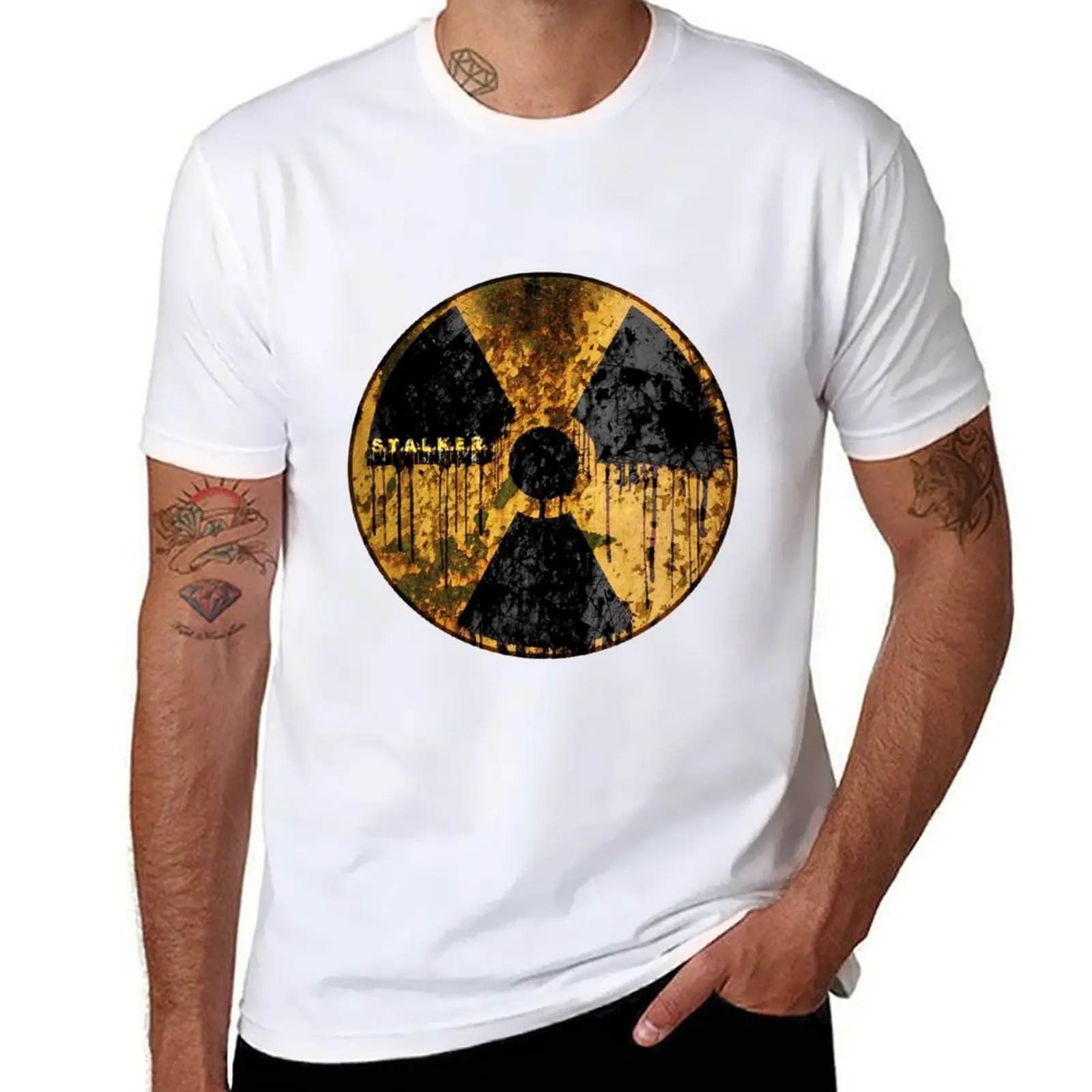 

Stalker Radiation Symbol T-Shirt t shirt man luxury t shirts for man cotton soft T-Shirt