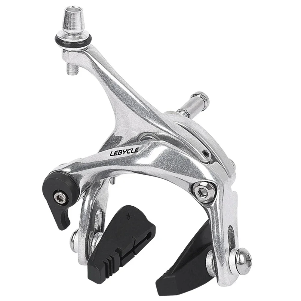 Road Bikes Front/rear Dual Pivot Calipers Bicycle Brake Racing Side Pull Caliper Adjustable Wear-resistant Brakes Blocks