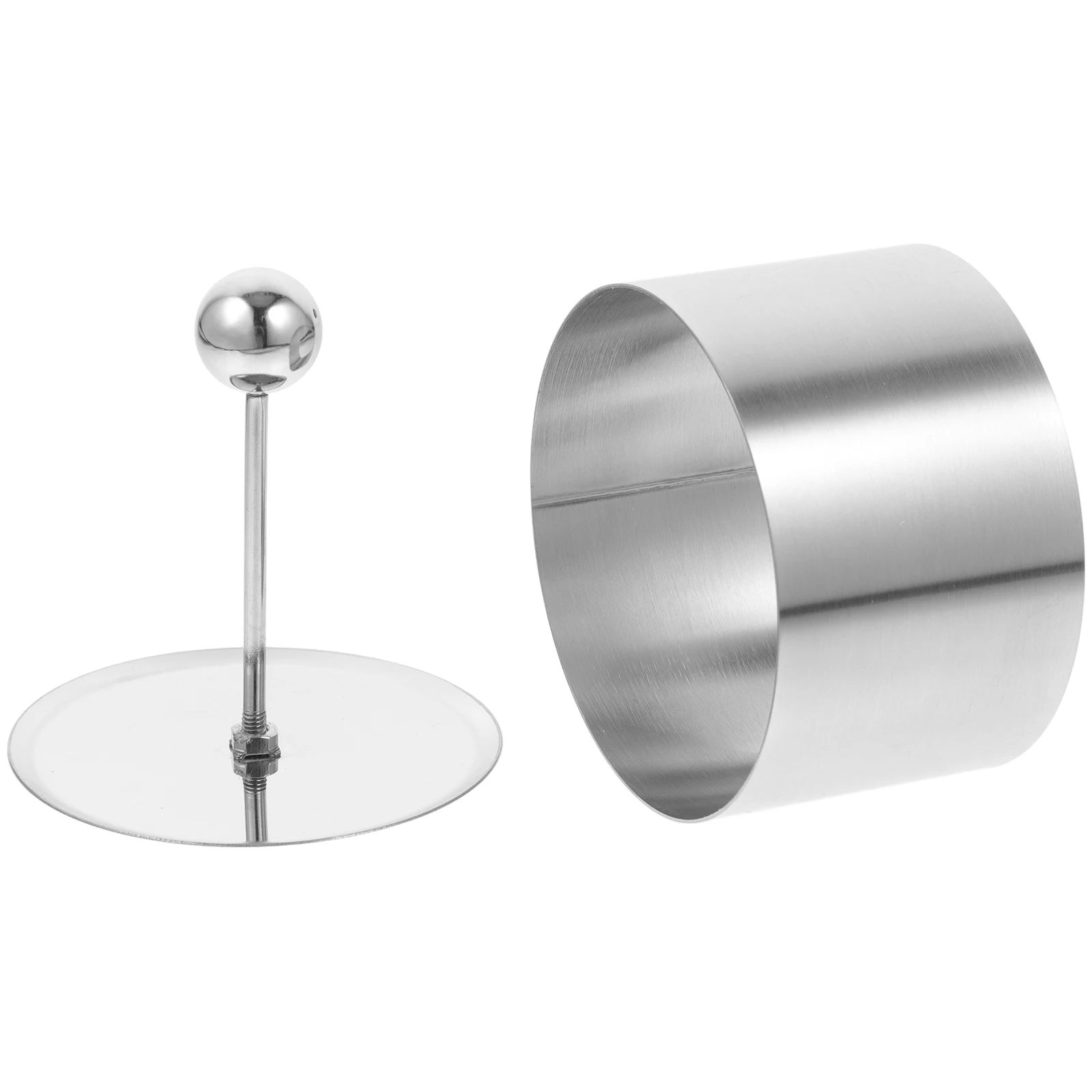 

Tiramisu Mold Rice Ball Maker Stainless Steel Onigiri Sushi Mold Round Shaped Baking Pan Tool for Cake DIY