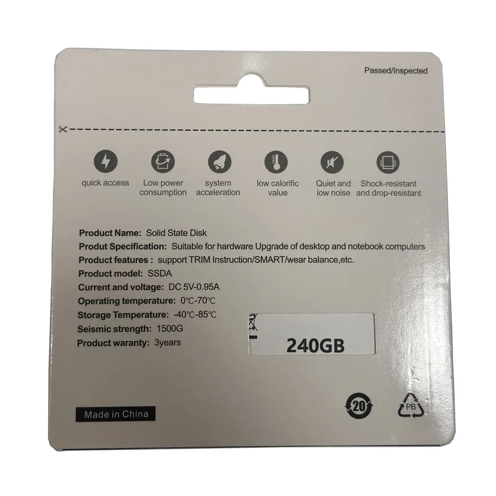 Hyzeal 2.5‘’ 240GB SSD SATAIII Internal Solid State Disk HDD Hard Storage Drive For Laptop Desktop PC MLC disco duro PS4 PS5