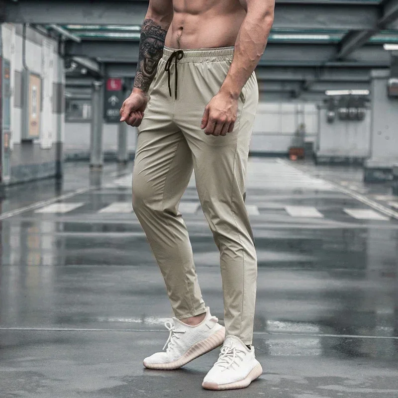 Viser de survêtement de fitness décontractés pour hommes, pantalons longs d\'entraînement en plein air pour hommes, jogging, musculation, sport,