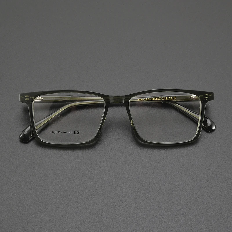 

High quality ultralight glasses frame retro gray green fashion Business casual narrow frame literary small frame optical glasses