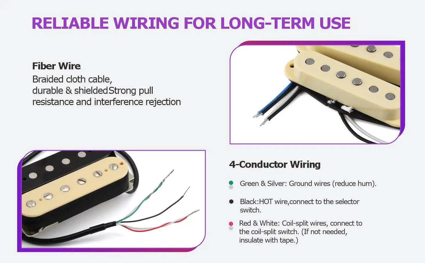 مجموعة التقاطات جيتار SSH مكونة من 3 قطع من فلور ألنيكو 5 التقاطات ملفوفة واحدة + لاقط هامبوكر