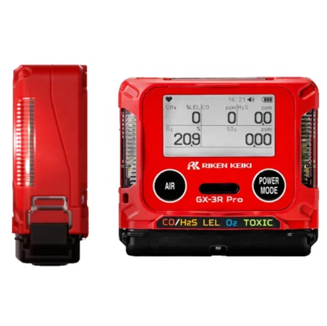 كاشف الغاز الشخصي Riken Keiki GX-3R، شاشة غاز ذات مساحة محدودة 4