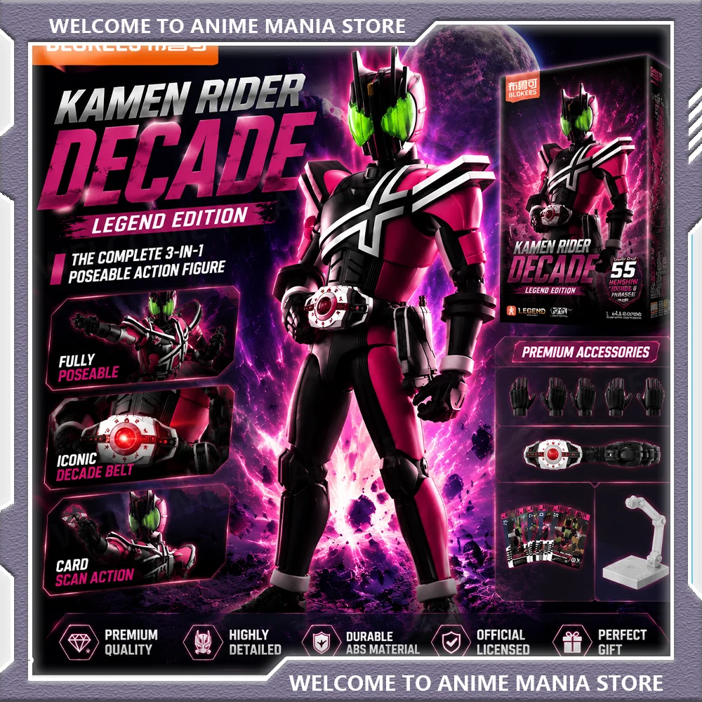 Nouvelle figurine articulée Blokees Kamen Rider Decade Legend Edition, modèle de blocs de construction, PVC, collection, jouet, cadeau