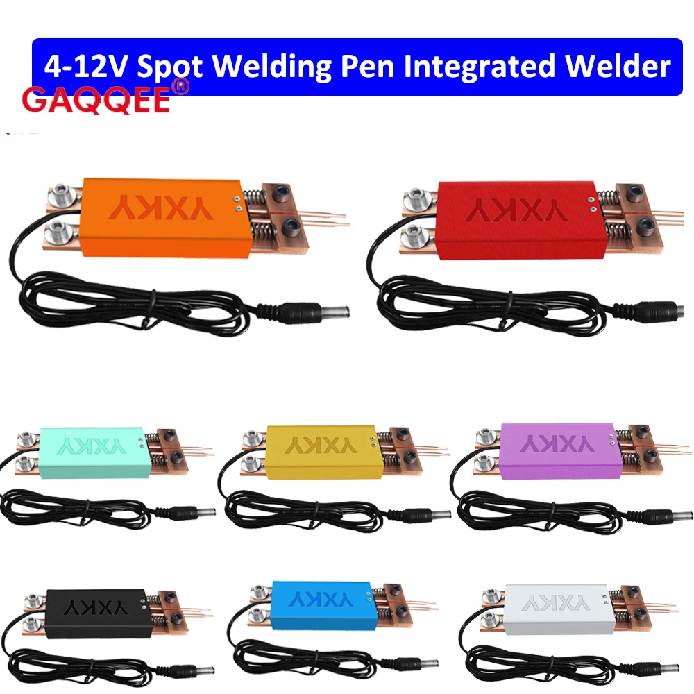 4-12V Spot Welding Pen Integrated Welder for 18650 Battery Spot Welder Machine Hand-held with Automatic Trigger Double Springs