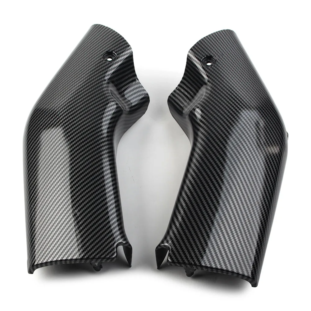 

2Pcs Motorbike Front Side Dash RAM Air Duct Cover Fairing Carbon Fiber Black ABS For Kawasaki ZX-6R ZX6R 2000 2001 2002