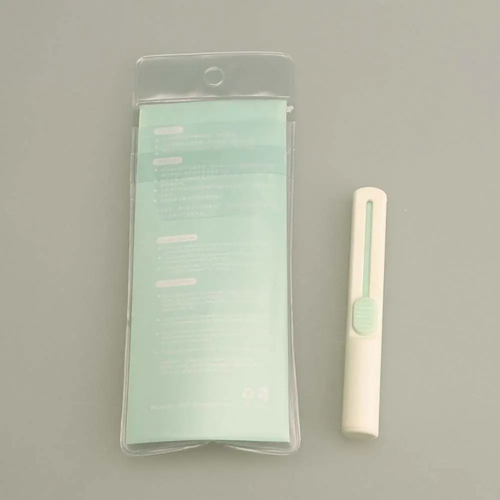 Manche en plastique maquillage outils de beauté lame en acier inoxydable rasoir de sourcils façonnage des sourcils rasoir visage épilation grattoir