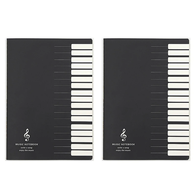 

2X Five Lines Music Notes Notebook Music Tab Staff Stave Notebook