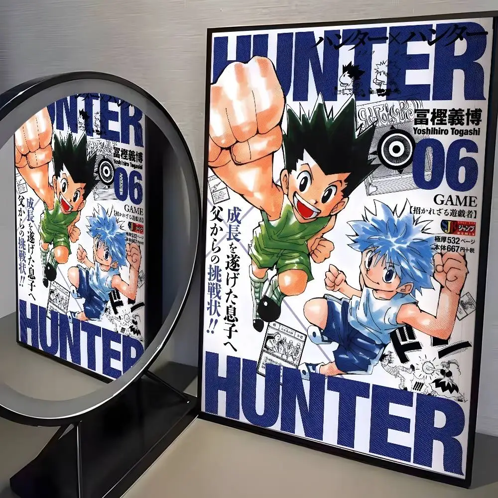 1 Stück Hochwertiges Japan Anime Hunter X Hunter Poster HD Leinwanddruck Ästhetisches Kunstdruckpapier Wandkunst für Wohnzimmer Heimdekoration – Detail 5