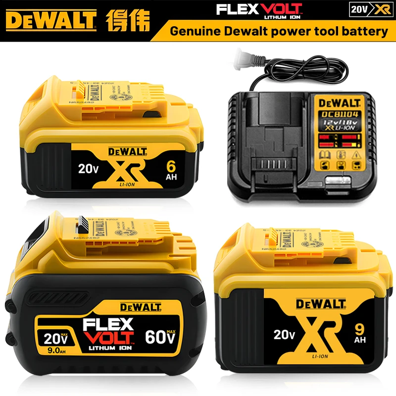 

100% genuine DEWALT rechargeable battery, 20V battery for hand drill, For DCB202 DCB203 DCB205 DCB609 DCB612