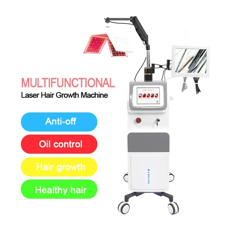 Scalp Care Devices Electric Hair Growth Comb Hair Therapy Growth Machine Scalp Massage Hairbrush Led For Hair Growth