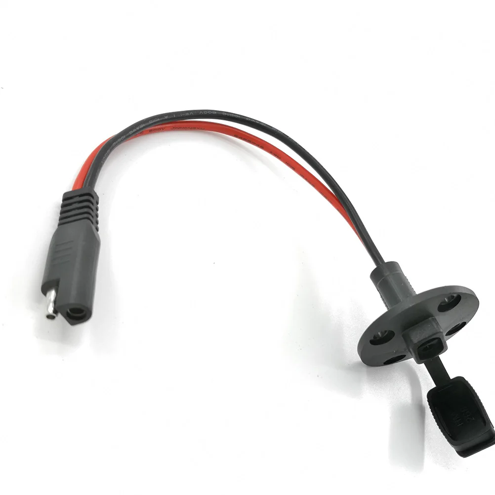 

Sae 2 Hole 4 Hole Waterproof Cover Connector For Bulkhead Mount Extension Solar Panel Power Cable Connect Sae