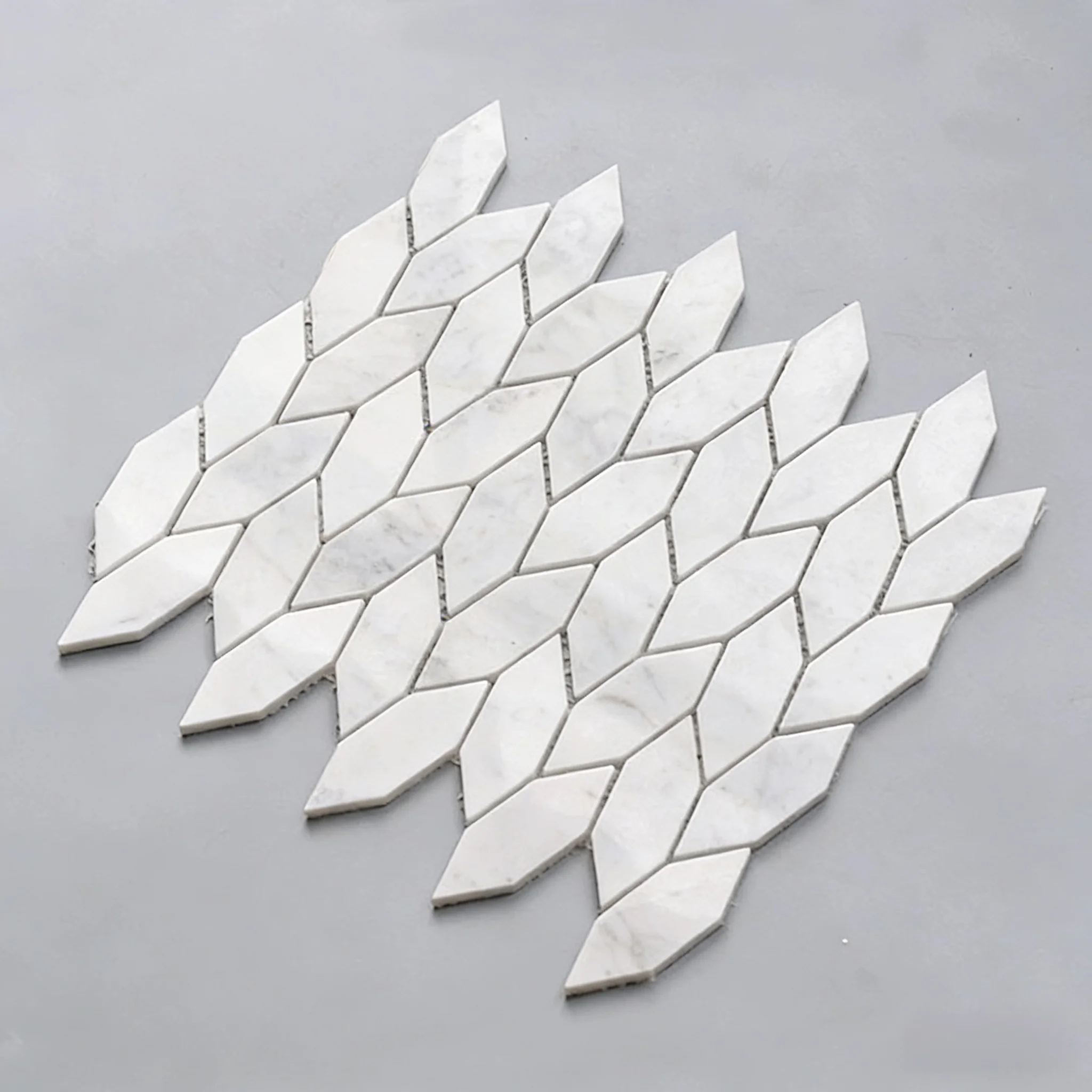 10 pcs luxury leaf marble mixed metal tiles flower design white green color natural stone tiles bathroom wall tile floor tile