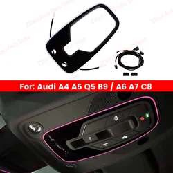 32 Colors LED for Audi Reading Light Ambient Light A4 A5 Q5 B9 A6 Original Light Decorative Lamp Upgrade Refit Auto Car Roof RGB