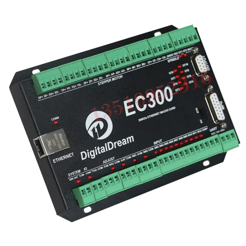 Ec300 Mach3 Ethernet การ์ดควบคุม 3/4/5/6 แกน Cnc Motion Controller บอร์ดอินเทอร์เฟซ 300 กิโลเฮิร์ตซ์สําหรับ Diy เครื่องกัด Router