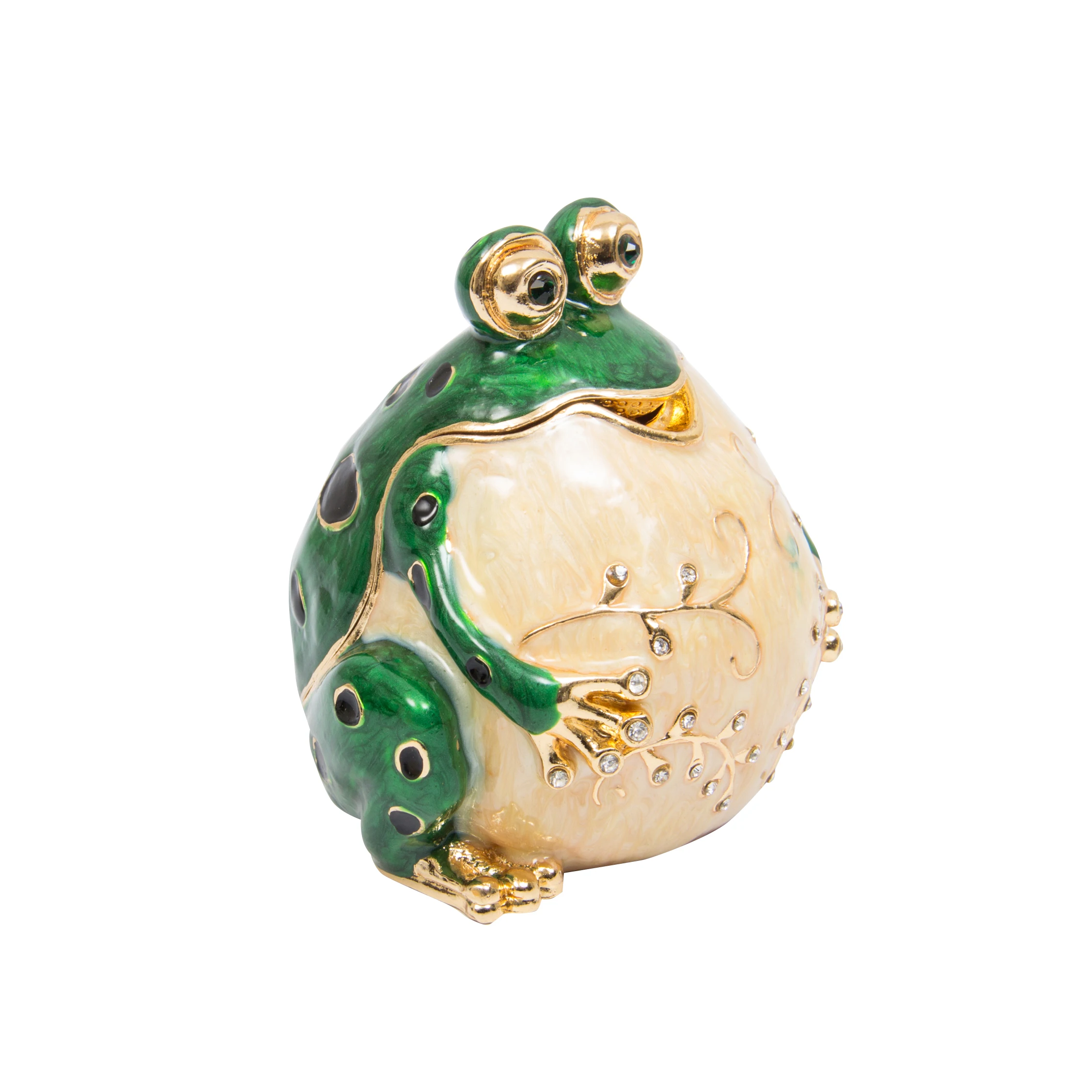 QIFU Lovely Fat Frog Exqusite Animal Jewelry Box for Family Home Decor