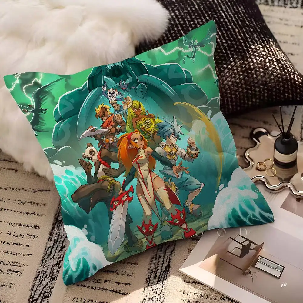 Game W-Wakfu Cool Pillow Cover for Bedroom Room and Living Room Sofa Decorative Cushion Cover