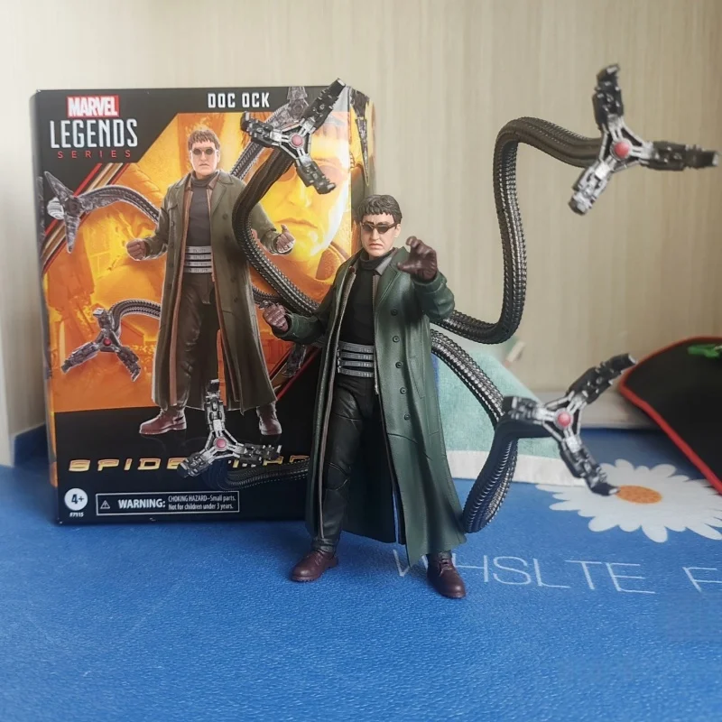 

Genuine Marvel Legends Doctor Octopus And Spider-Man Movie Version 15cm Transformable Action Figure Decorative Toy For Children
