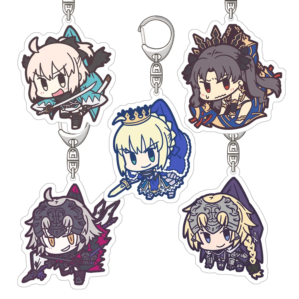 Fate Saber Ruler Alter Okita Sōji Archer Ereshkigal Alter Ego Meltryllis Foreigner Acrylic Keychain Bag pendant anime goods Gift
