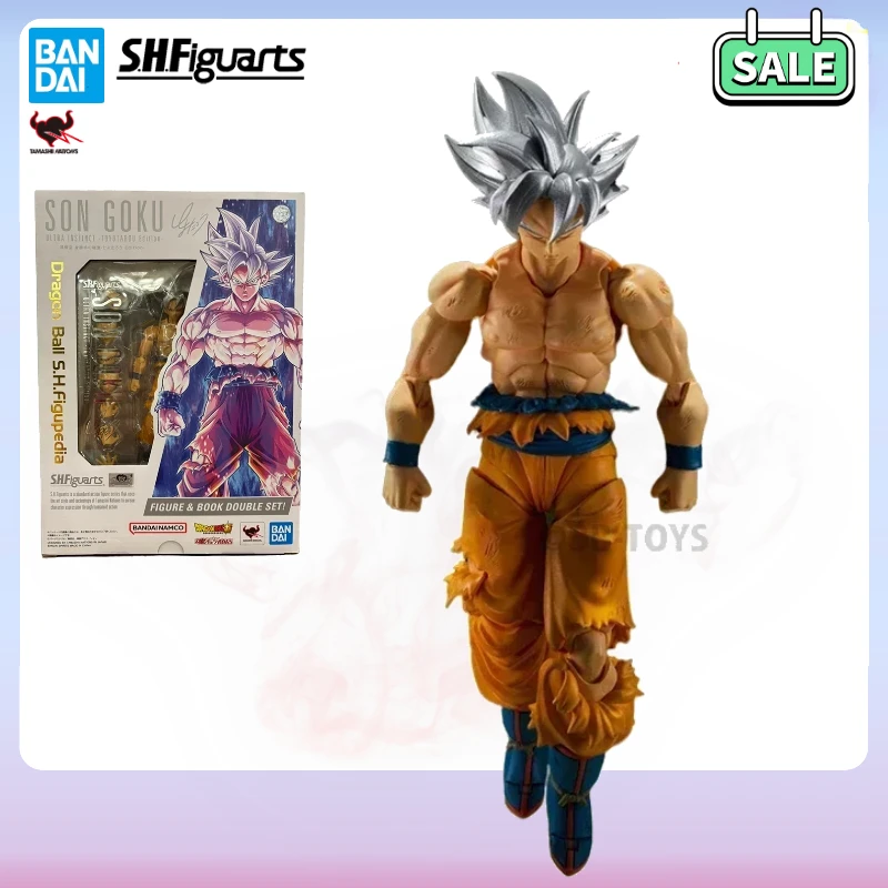 In Stock Spot Direct Bandai Original Dragon Ball Super Anime SHF SON GOKU ULTRA INSTINCT-TOYOTAROO Edition Action Figure Toys